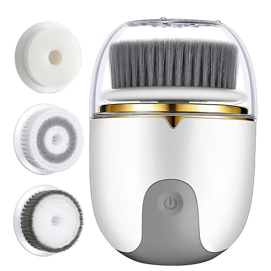 Electric Facial Cleansing Device with 3 Brush Heads